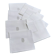 Set of 8 satin damask tablecloths, 19th, monogrammed "BG"