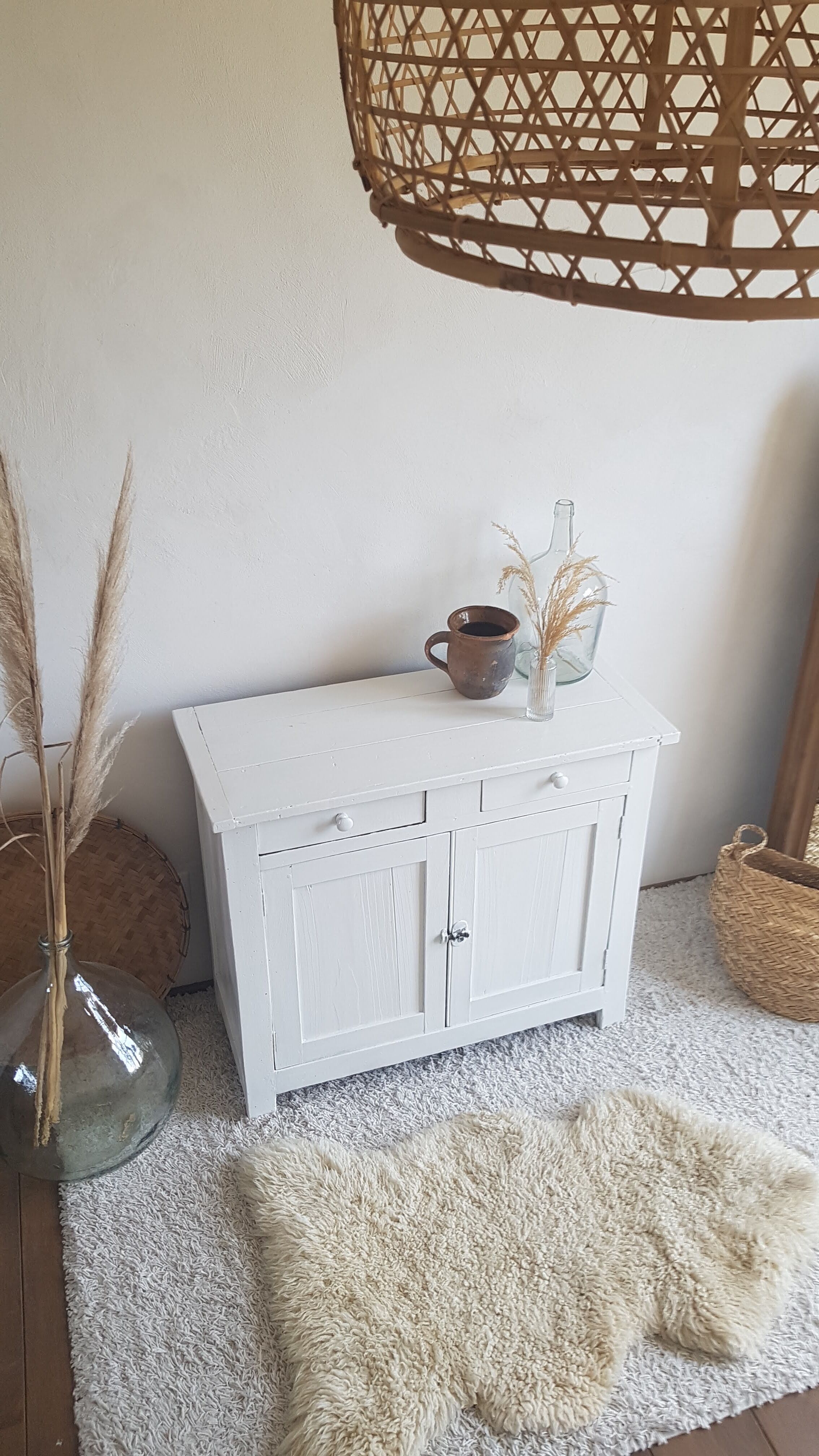 Old White Parisian Buffet