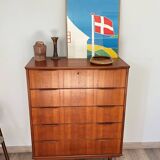 Scandinavian teak chest of drawers (from Denmark)