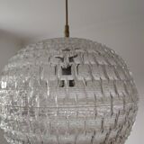 Superb vintage diamond ceiling light for Erco