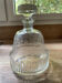 "Bohemian crystal carafe from Czechoslovakia with stopper, engraved decoration."