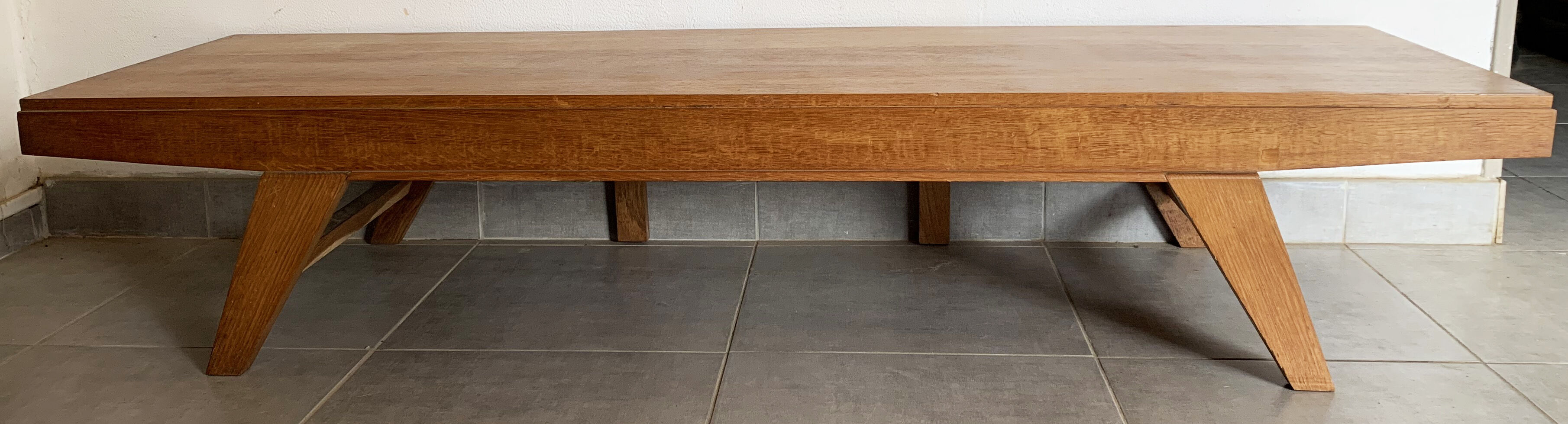 Vintage coffee table from the 60s in oak