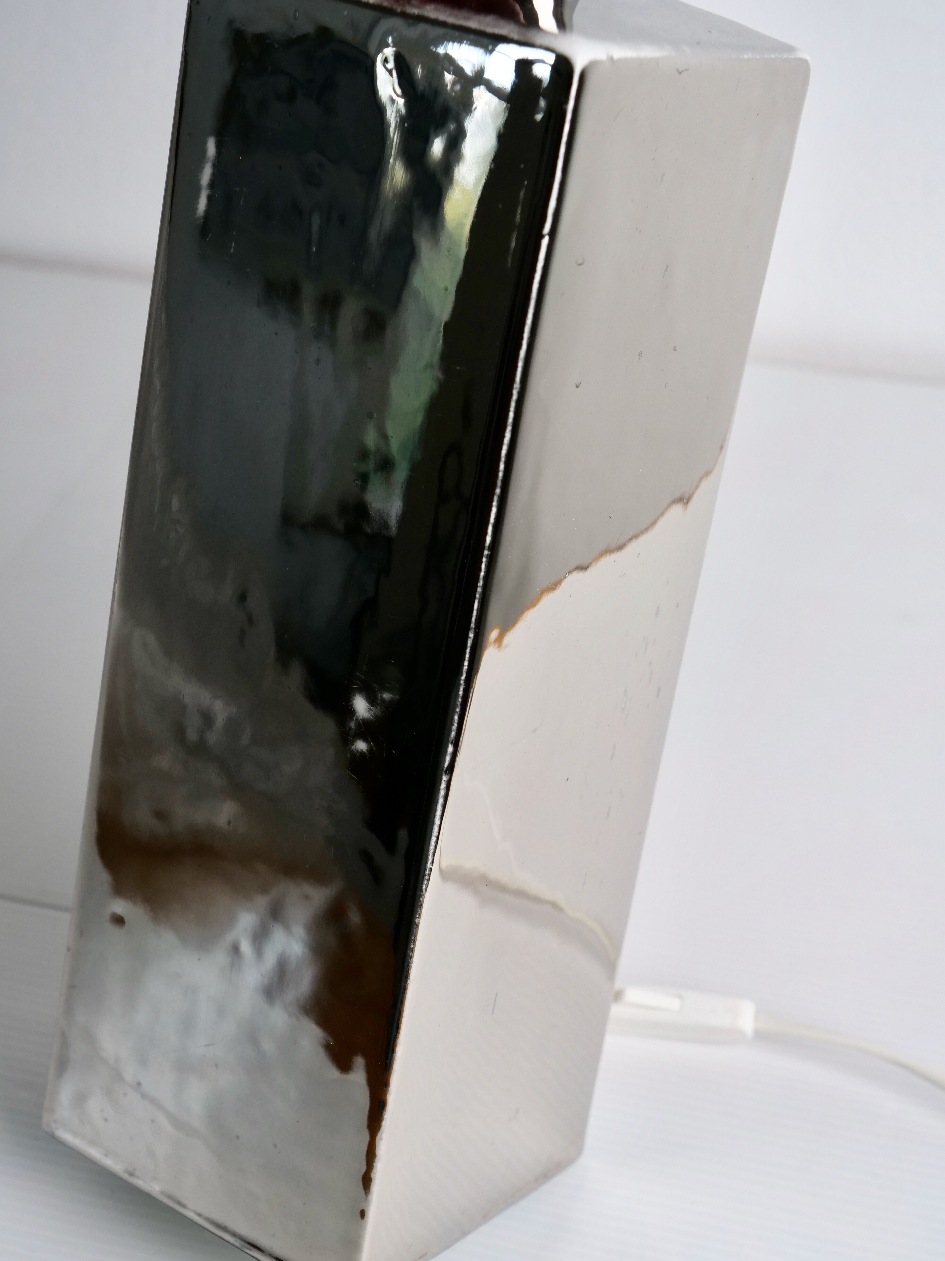 Italian design lamp in chrome ceramic