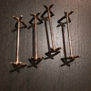 4 portes couteaux métal argenté
