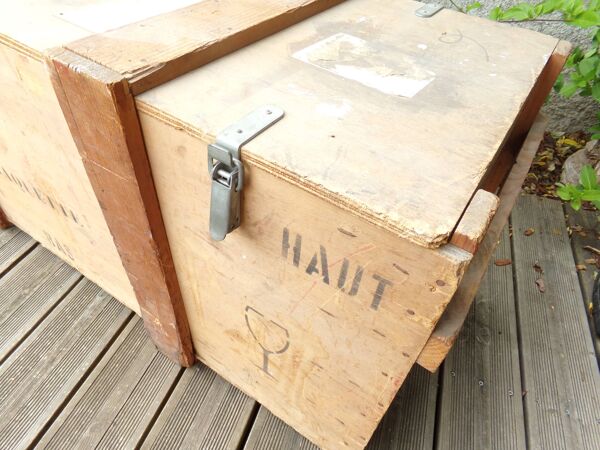 Caisse en bois avec couvercle XXL