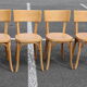 4 chairs Baumann no.24 light beech