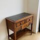 Antique console with marble top – hidden drawers – around 1900