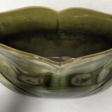 Old art nouveau earthenware planter