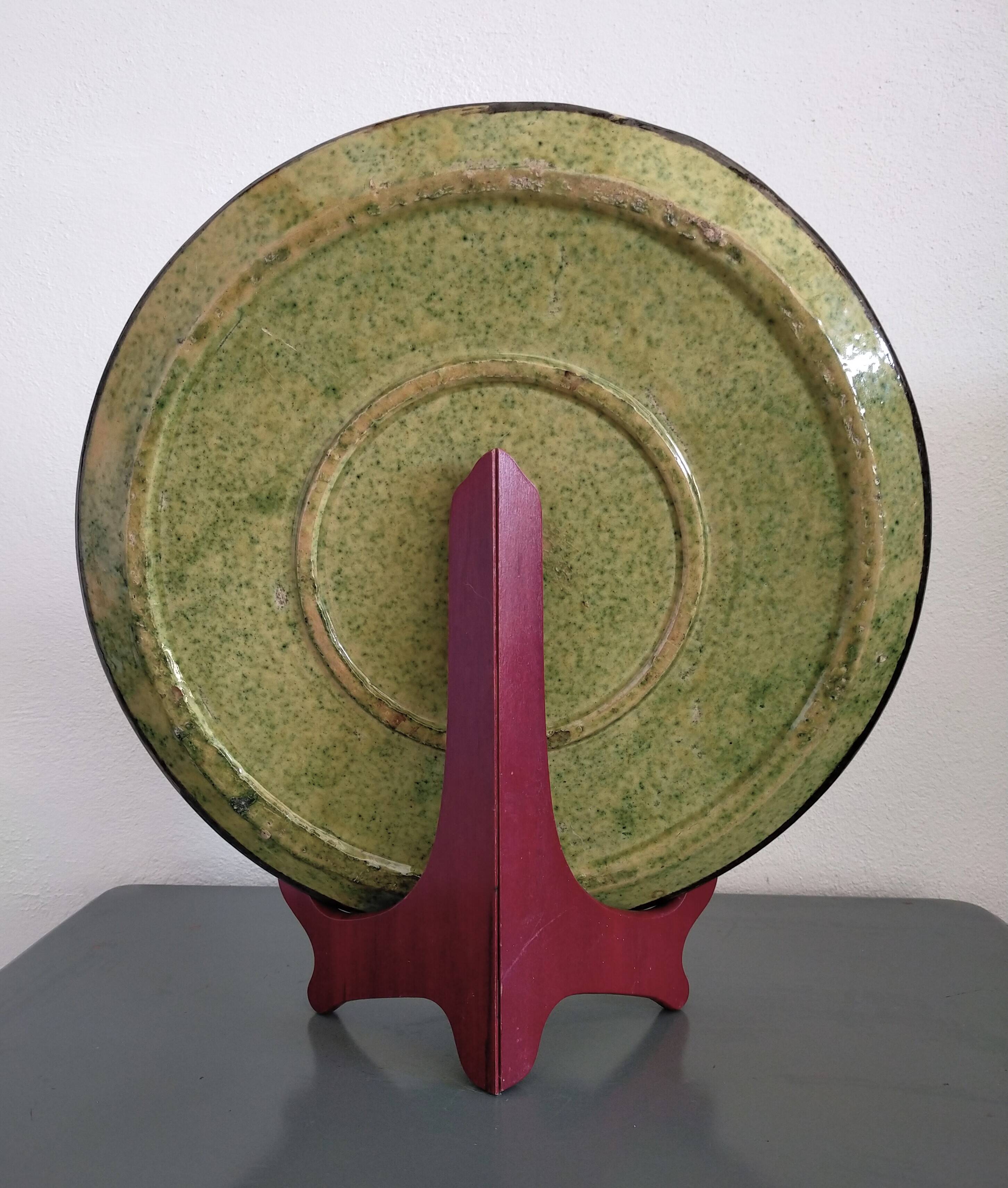 Glazed terracotta dish from Dauphiné Around 1950