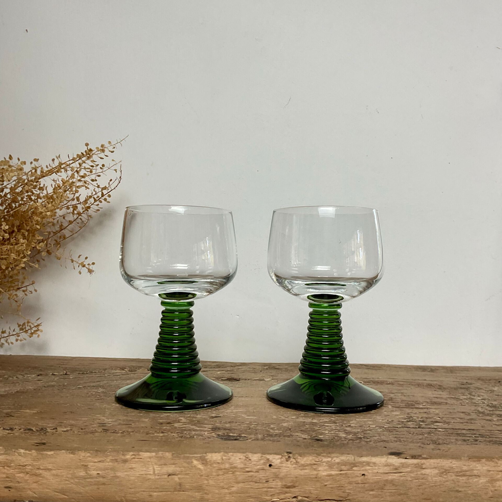4 verres Alsace Roemer vintage