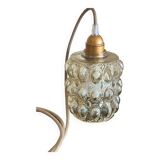 Vintage bubble glass pendant light