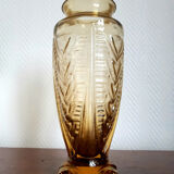 Vase art déco jaune