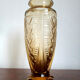 Yellow art deco vase