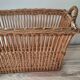 Old rattan laundry basket