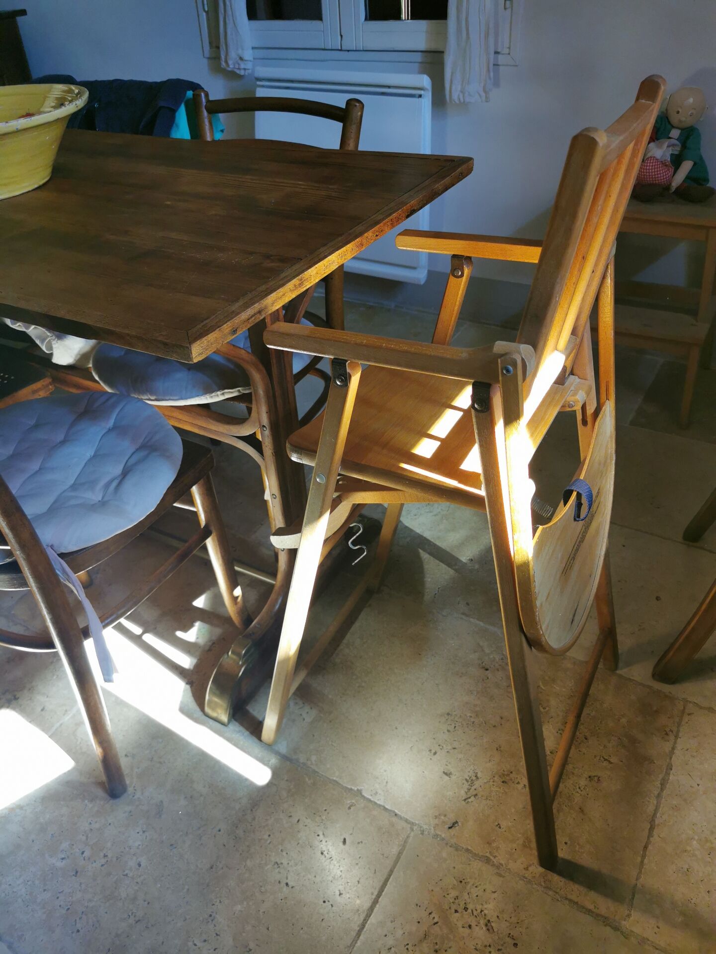 Wooden high chair