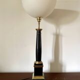 Large black marble lamp 1950