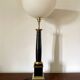 Large black marble lamp 1950