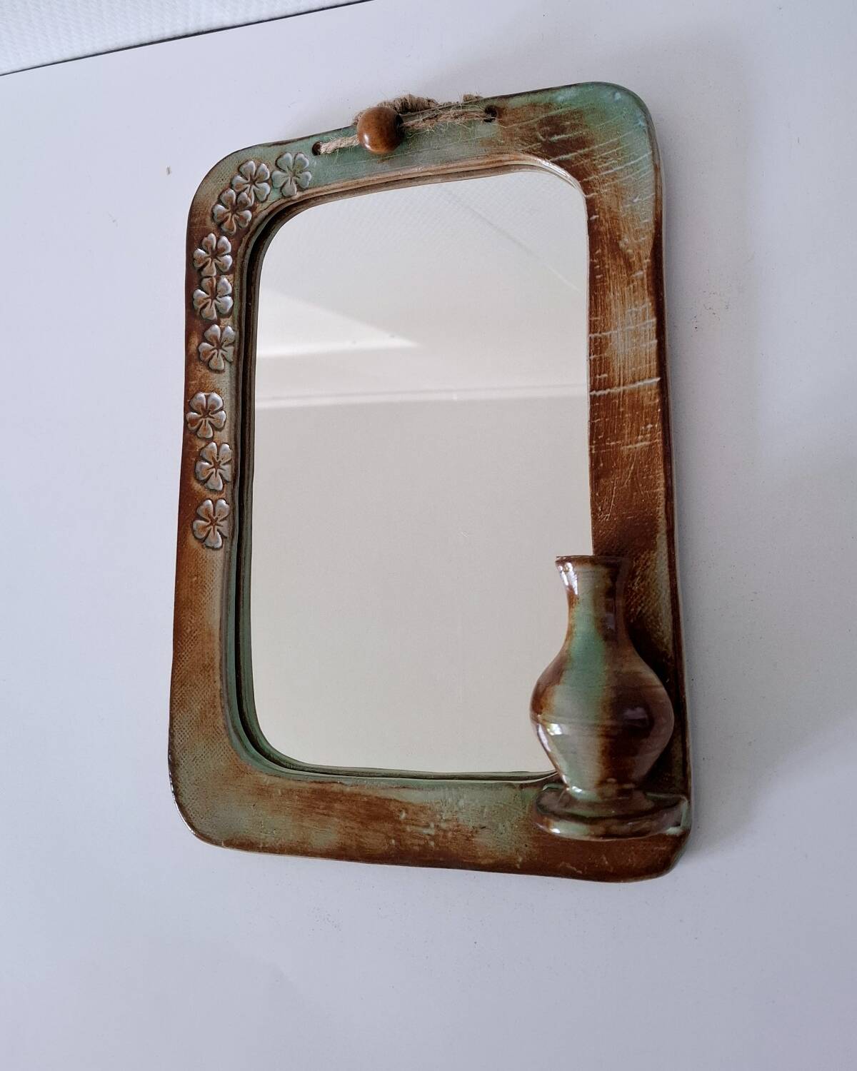 Miroir céramique 70's