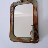 70s ceramic mirror