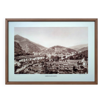 Amélie-les-Bains, vintage, photo print from 1935.