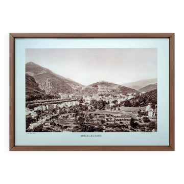 Amélie-les-Bains, vintage, photo print from 1935.