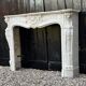 Louis XV style Carrara marble fireplace circa 1880