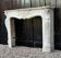 Louis XV style Carrara marble fireplace circa 1880