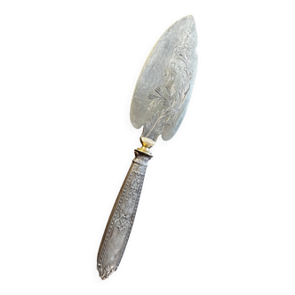 Serving Shovel - Cake - Ice Cream - Silver Furre and Vermeil circa 1900