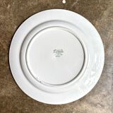 Boch Frères Keramis round dish in green ironstone, "Bonaparte" service