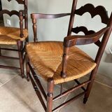 Pair of brutalist armchairs