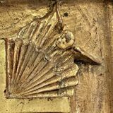 19th century carved gilded wood church panel