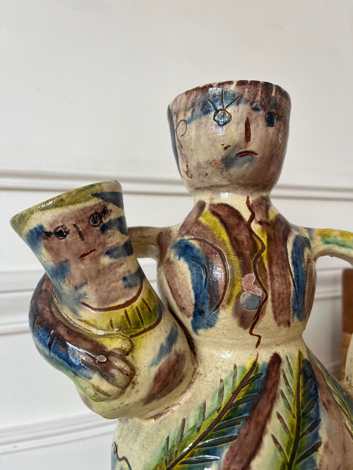 Anthropomorphic ceramic vase