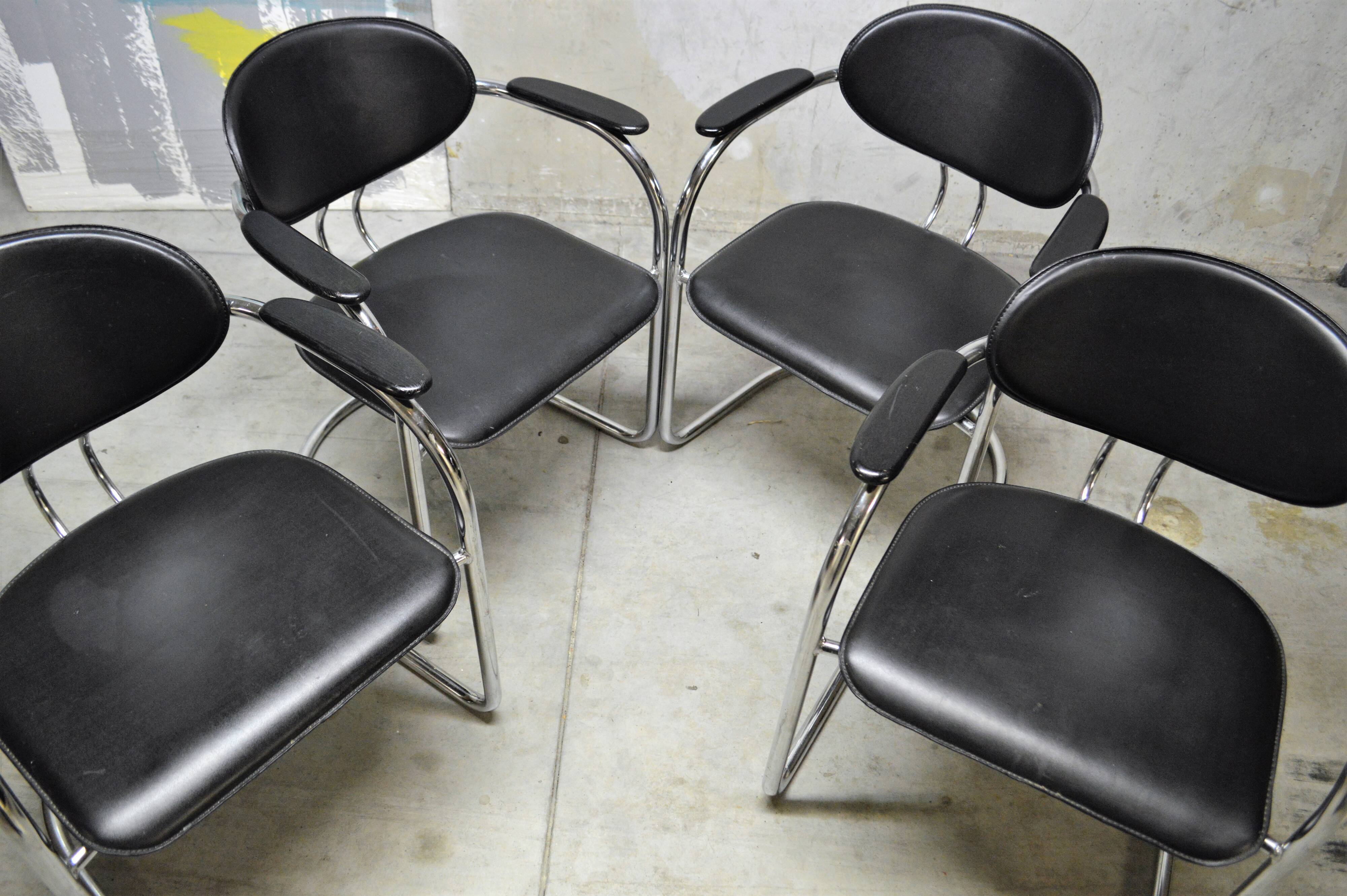 Vintage chairs from the 80s Bauhaus design