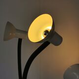 Space age lamp with 4 articulated spots, eyeball, sci-fi, 1970.