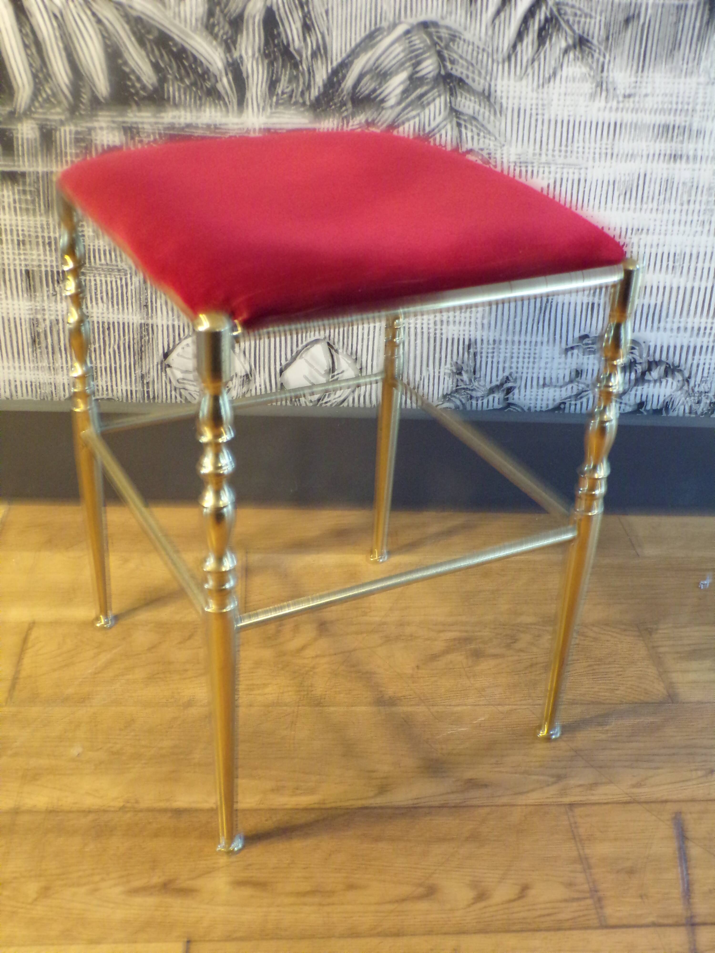 Chiaviari brass stool