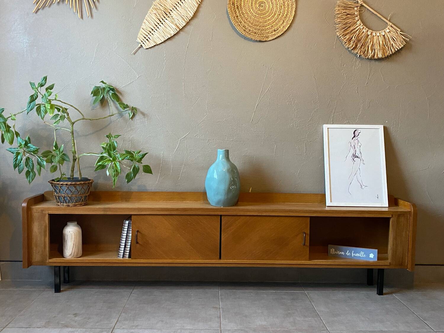 Vintage sideboard from the 60s (shallow)