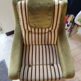 Vintage 70s fabric armchair