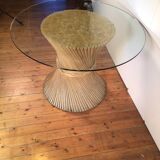 rattan round dining table