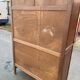 19th-century solid wood Spanish display cabinet 123x180cm