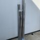 Floor lamp in chrome and glass, 1970
