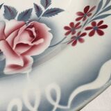 Flat Digoin model Olga gray and pink diameter 30cm