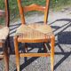 6 antique and mismatched mulched chairs