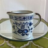Pot à lait en grès décor fleurs