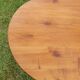 Table de ferme ovale en merisier
