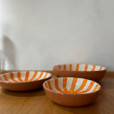 Set of handmade Moroccan ceramic deep dishes – Sole pattern