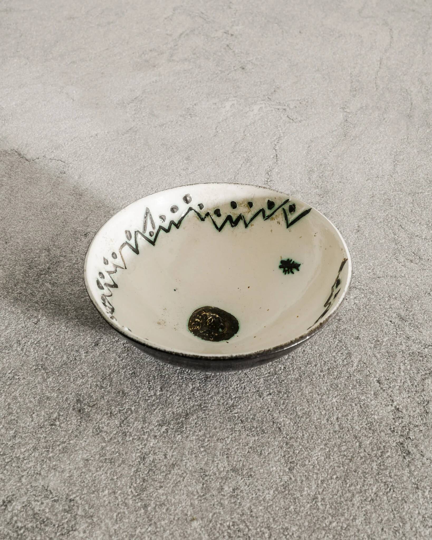 Vintage French Mid Century Ceramic Bowl by Pablo Picasso for Madoura, 1950s