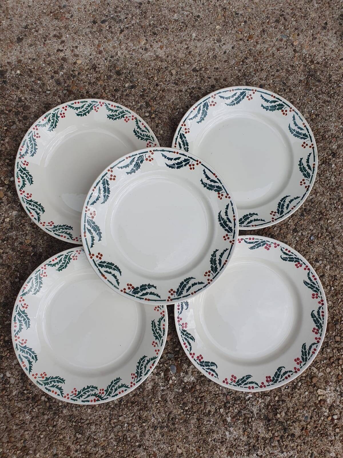 Lunéville holly plates