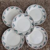 Assiettes lunéville houx