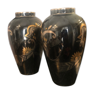 Paire de vases art déco