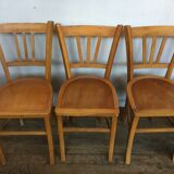 Series of 8 wooden chairs bistro brasserie Lutherma